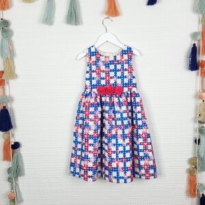 Holiday Editions Floral Plaid Party Dress